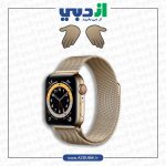 اپل واچ سری 6 استیل سلولار گلد طلایی