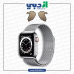اپل واچ سری 6 استیل سلولار نقره ای سیلور