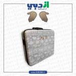 کیف ضد ضربه PS5 – طرح چرم ماری سفید