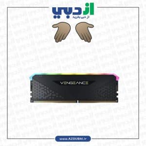 رم کورسیر VENGEANCE RGB RS Black 32GB 16GBx2 3600MHz CL18