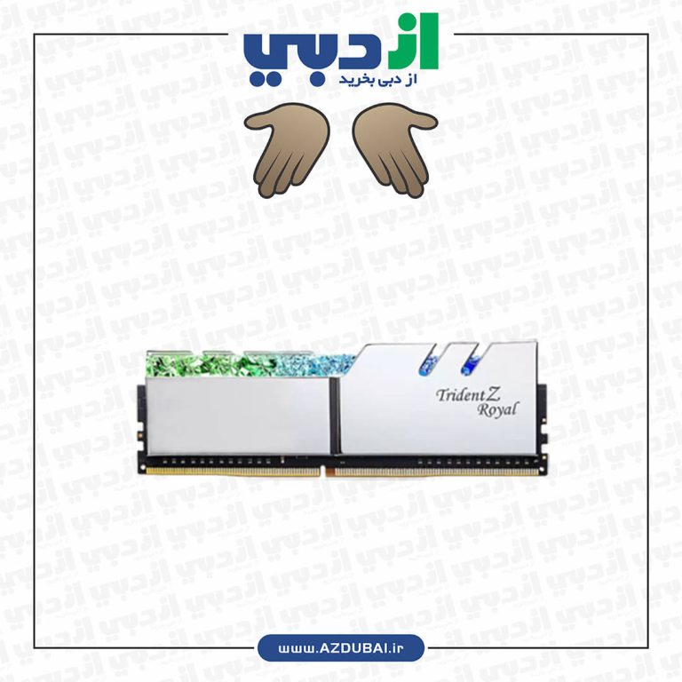 رم جی اسکیل Trident Z Royal Silver 64GB 32GBx2 3200MHz CL16
