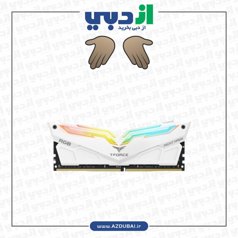 رم تیم گروپ NIGHT HAWK RGB White 32GB 16GBx2 3200MHz CL16
