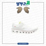 On Running Cloudflow 4 سفید، بژ و سبز لیمویی
