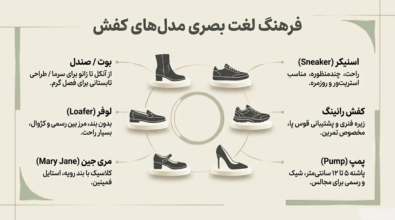 مدل های مختلف کفش زنانه