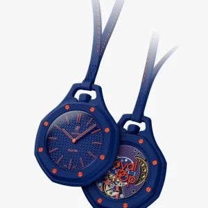 ساعت جیبی Swatch x AP مدل Royal Pop ORENJI HACHI Orange-Blue