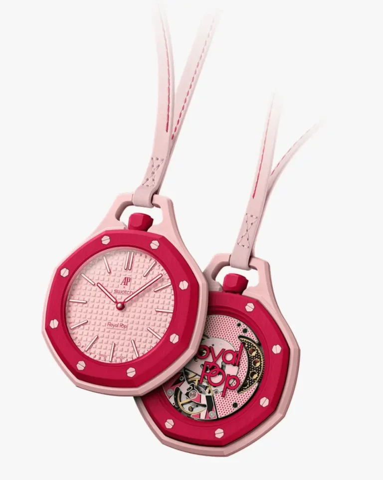 ساعت جیبی Swatch x AP مدل Royal Pop OTTO ROSSO Pink