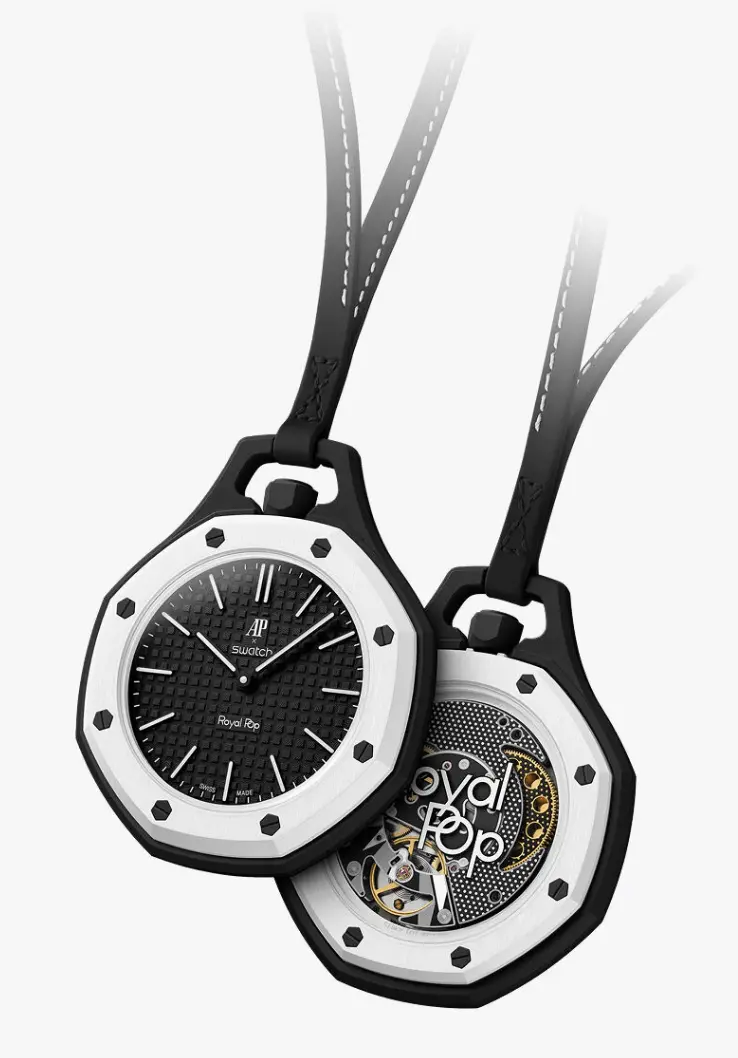 ساعت جیبی Swatch x AP مدل Royal Pop OCHO NEGRO Black